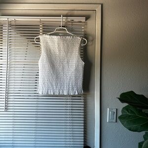 Everlane Shirred Boat Neck Tank